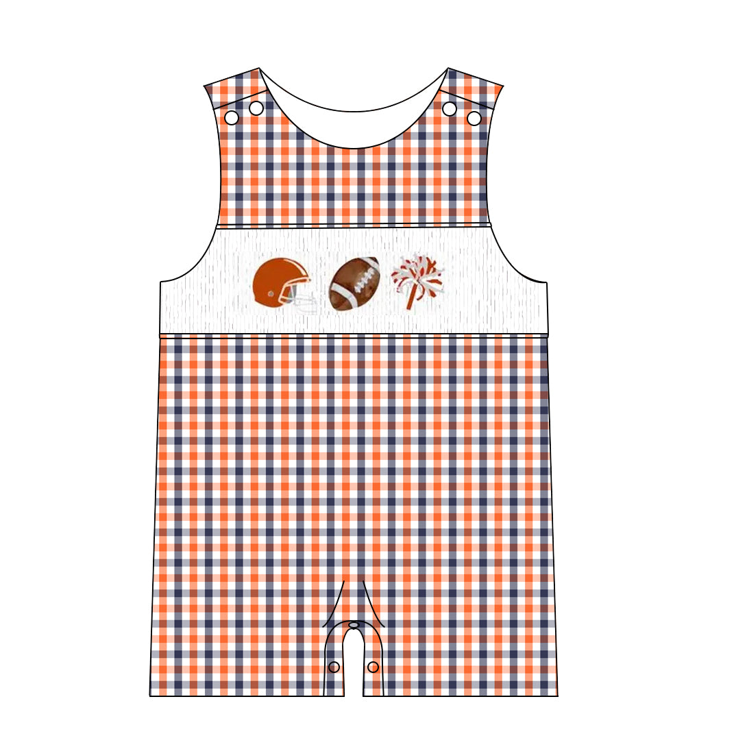Auburn Football Jon Jon | Smocked Game Day Jon Jon | Custom Team Colors