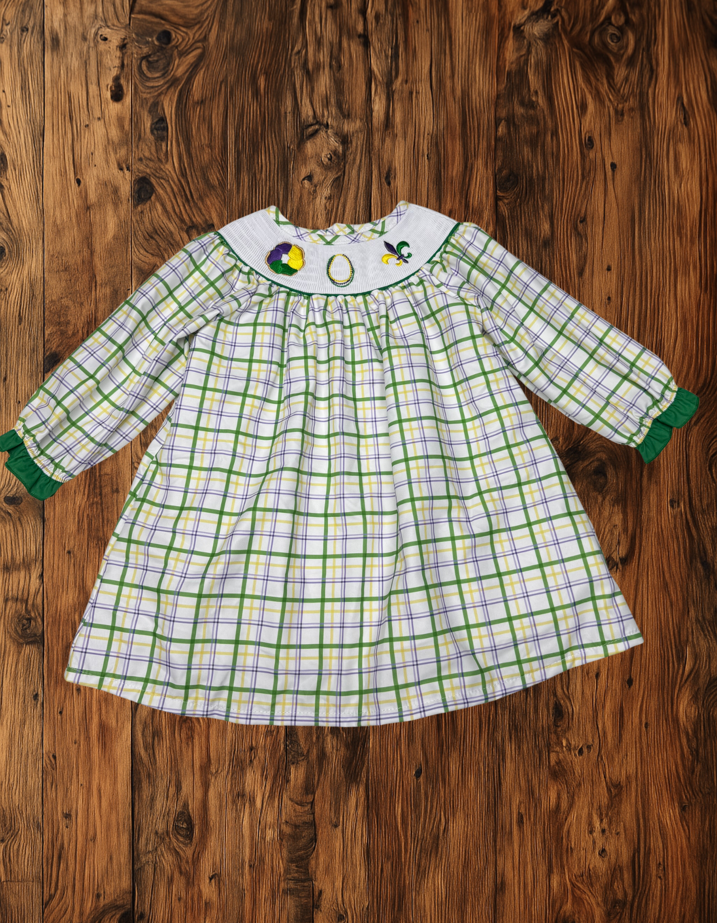 'Lis and Beads Mardi Gras Dress