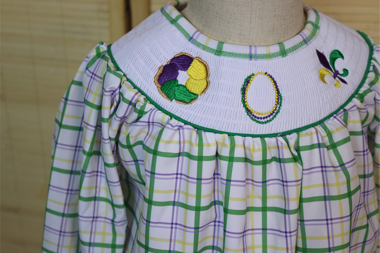 'Lis and Beads Mardi Gras Dress