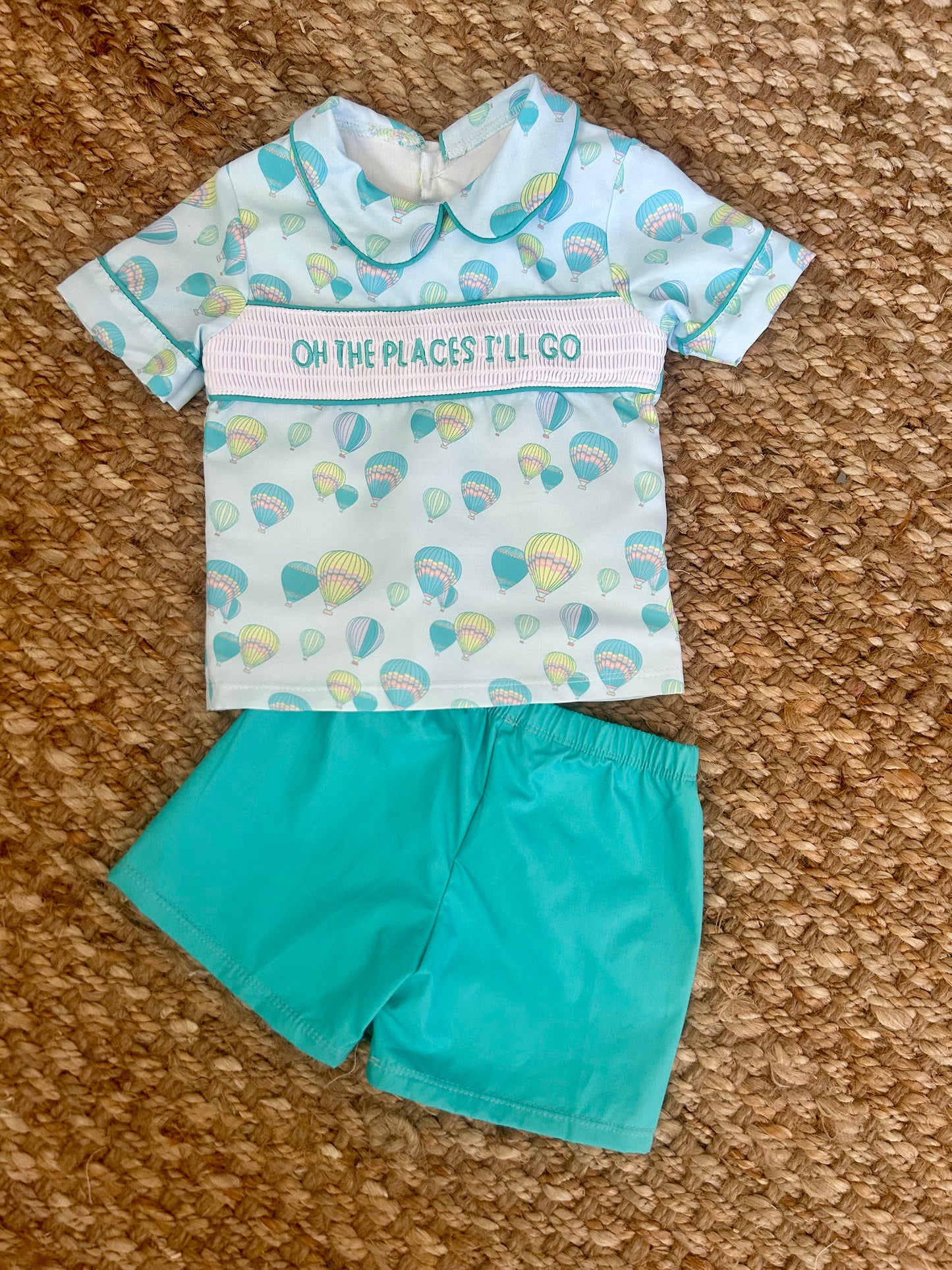 Adventure Awaits Smocked Boy Set – Toddler Graduation Outfit