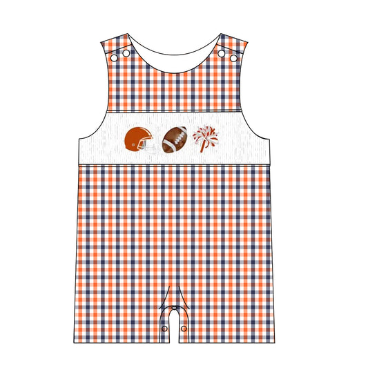 Auburn Football Jon Jon | Smocked Game Day Jon Jon | Custom Team Colors