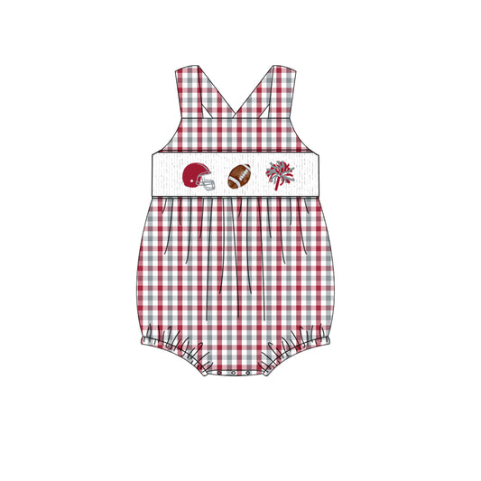 Alabama Gameday Smocked Bubble | Custom Team Color Football Bubble | Baby Football Outfit
