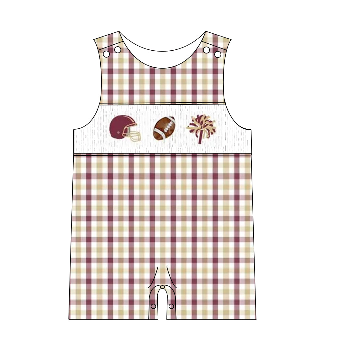 Florida State Football Jon Jon | Smocked Game Day Jon Jon | Custom Team Colors