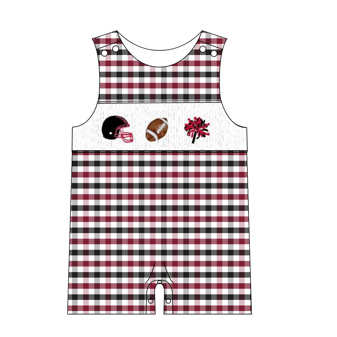 Georgia Football Jon Jon | Smocked Game Day Jon Jon | Custom Team Colors