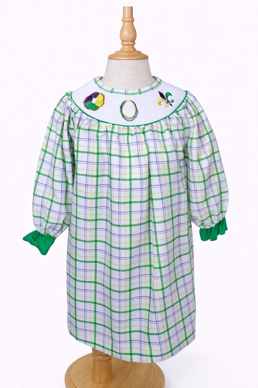 'Lis and Beads Mardi Gras Dress